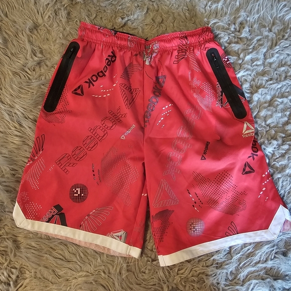 Under Armour Kids Red and Black Graphic Shorts - Picture 2 of 8
